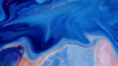 Soyut Organik Hipnotik Mürekkep Renkli Boya Yayılır