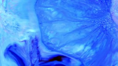 Soyut Organik Hipnotik Mürekkep Renkli Boya Yayılır