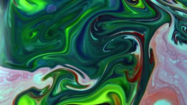 Soyut Organik Girdap, Ayrıntılı Yüzey Renkli Boyaları 'nda Sonsuz Gerçeküstü Hipnotize Etme