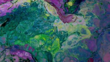 Soyut Renkli Mürekkep Sıvı Patlaması Pshychedelic Boya Patlaması Hareketi