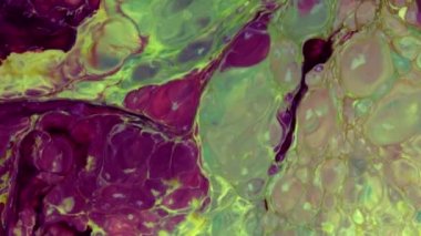 Soyut Organik Girdap, Ayrıntılı Yüzey Renkli Boyaları 'nda Sonsuz Gerçeküstü Hipnotize Etme