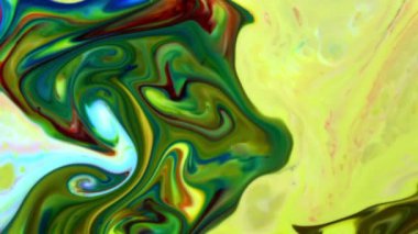 Soyut Organik Girdap, Ayrıntılı Yüzey Renkli Boyaları 'nda Sonsuz Gerçeküstü Hipnotize Etme