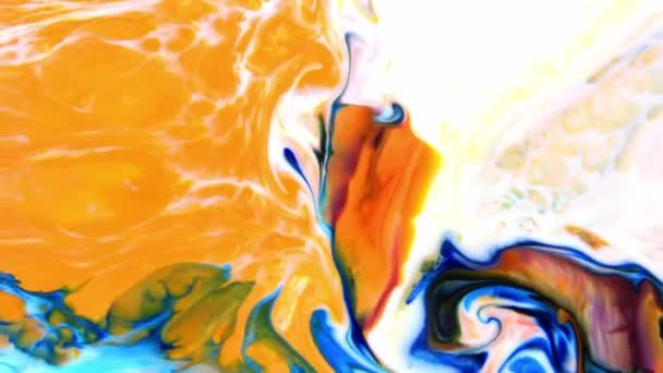 Vortex Organique Abstrait Hypnotisant Surréaliste Sans Fin Dans Les Étalements — Video
