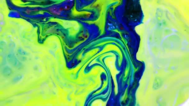 Abstrakter Organischer Vortex Endlose Surreale Hypnose Detaillierten Farbigen Farbaufstrichen — Stockvideo