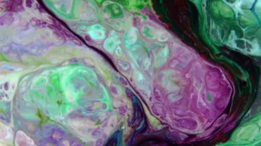 Soyut Organik Girdap, Ayrıntılı Yüzey Renkli Boyaları 'nda Sonsuz Gerçeküstü Hipnotize Etme