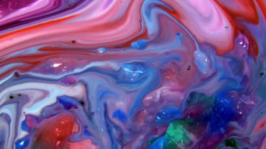 Soyut Organik Girdap, Ayrıntılı Yüzey Renkli Boyaları 'nda Sonsuz Gerçeküstü Hipnotize Etme