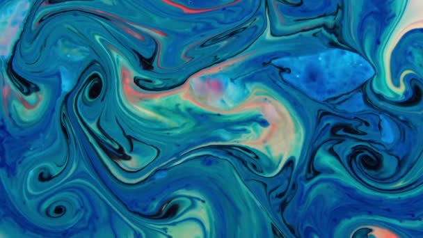 Astratto Vortice Organico Ipnotizzante Surreale Infinito Superficie Dettagliata Diffusione Colorata — Video Stock