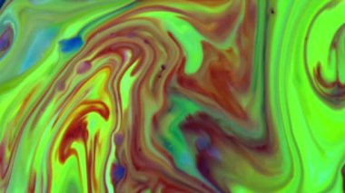 Soyut Organik Girdap, Ayrıntılı Yüzey Renkli Boyaları 'nda Sonsuz Gerçeküstü Hipnotize Etme