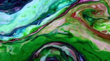 Soyut Organik Girdap, Ayrıntılı Yüzey Renkli Boyaları 'nda Sonsuz Gerçeküstü Hipnotize Etme