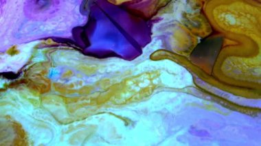 Soyut Organik Girdap, Ayrıntılı Yüzey Renkli Boyaları 'nda Sonsuz Gerçeküstü Hipnotize Etme