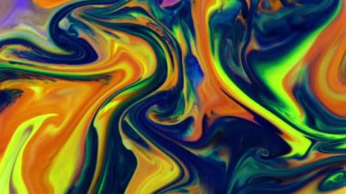 Soyut Renkli Mürekkep Sıvı Patlaması Pshychedelic Boya Patlaması Hareketi