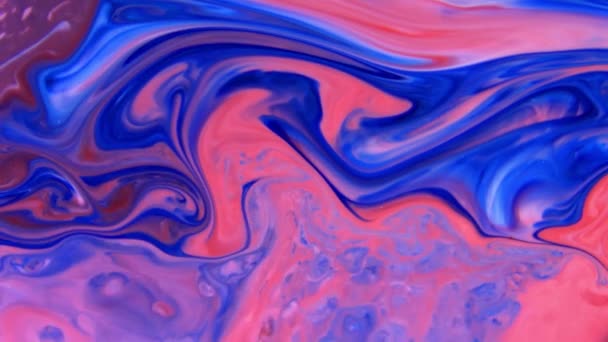 色彩艳丽的油墨液体爆炸扩散喷漆爆破运动 — 图库视频影像