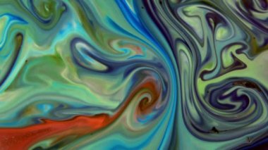 Soyut Renkli Mürekkep Sıvı Patlaması Pshychedelic Boya Patlaması Hareketi