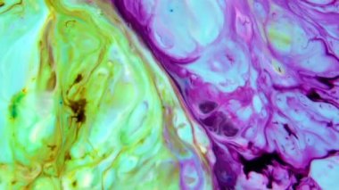 Soyut Renkli Mürekkep Sıvı Patlaması Pshychedelic Boya Patlaması Hareketi