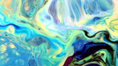 Soyut Renkli Mürekkep Sıvı Patlaması Pshychedelic Boya Patlaması Hareketi