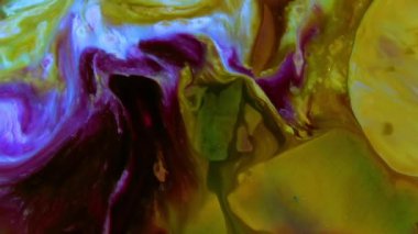 Soyut Renkli Mürekkep Sıvı Patlaması Pshychedelic Boya Patlaması Hareketi