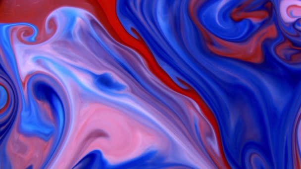 Abstract Kleurrijke Inkt Vloeibare Explode Diffusion Pshychedelic Paint Blast Movement — Stockvideo