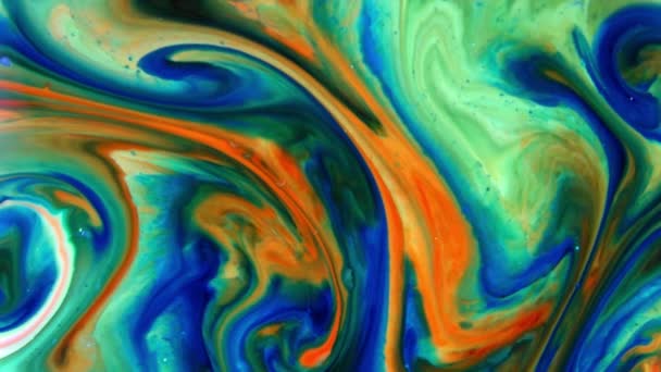Abstrakcyjny Kolorowy Farba Atrament Płynny Wybuch Dyfuzja Pshychedelic Paint Blast — Wideo stockowe