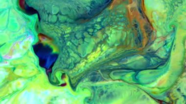 Soyut Organik Girdap, Ayrıntılı Yüzey Renkli Boyaları 'nda Sonsuz Gerçeküstü Hipnotize Etme