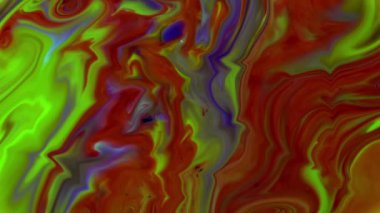 Soyut Organik Girdap, Ayrıntılı Yüzey Renkli Boyaları 'nda Sonsuz Gerçeküstü Hipnotize Etme