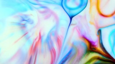 Soyut Organik Girdap, Ayrıntılı Yüzey Renkli Boyaları 'nda Sonsuz Gerçeküstü Hipnotize Etme