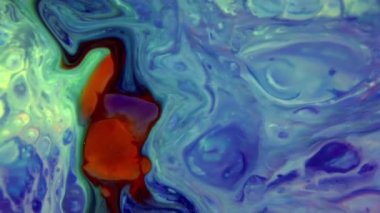 Soyut Organik Girdap, Ayrıntılı Yüzey Renkli Boyaları 'nda Sonsuz Gerçeküstü Hipnotize Etme