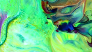 Soyut Organik Girdap, Ayrıntılı Yüzey Renkli Boyaları 'nda Sonsuz Gerçeküstü Hipnotize Etme