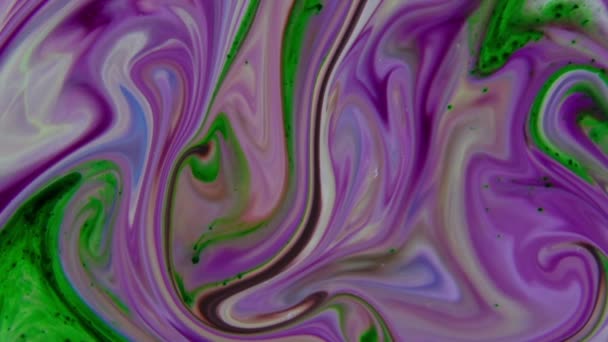 Abstrakte Bunte Farbe Tinte Flüssige Pshychedelic Paint Blast Movement — Stockvideo