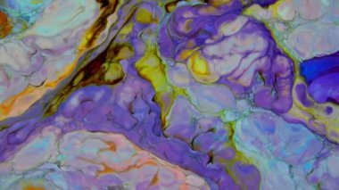 Soyut Renkli Mürekkep Sıvısı Pshychedelic Boya Patlaması Hareketi.