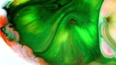 Soyut Renkli Mürekkep Sıvısı Pshychedelic Boya Patlaması Hareketi.