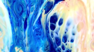 Soyut Renkli Mürekkep Sıvısı Pshychedelic Boya Patlaması Hareketi.