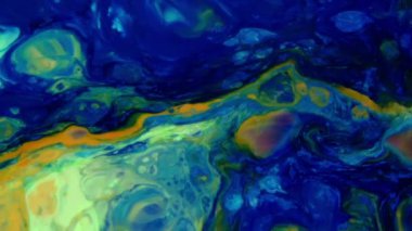 Soyut Renkli Mürekkep Sıvısı Pshychedelic Boya Patlaması Hareketi.