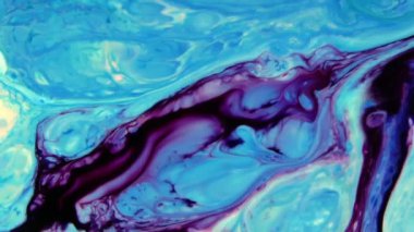 Soyut Renkli Mürekkep Sıvısı Pshychedelic Boya Patlaması Hareketi.