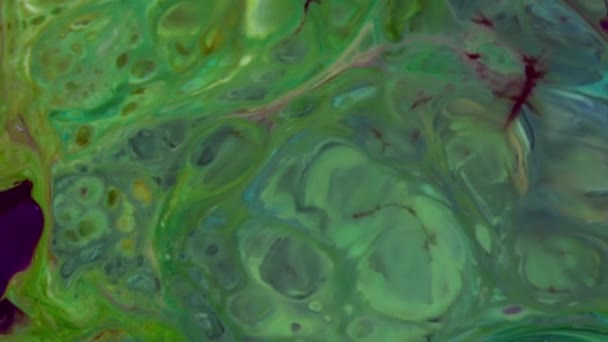 Soyut Renkli Mürekkep Sıvısı Pshychedelic Boya Patlaması Hareketi — Stok video