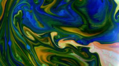 Soyut Renkli Mürekkep Sıvısı Pshychedelic Boya Patlaması Hareketi.