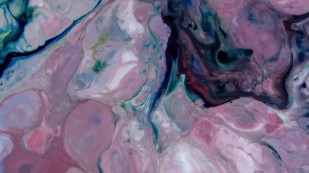 Color Colorido Abstracto Tinta Líquido Pshychedelic Pintura Explosión Movimiento — Vídeos de Stock