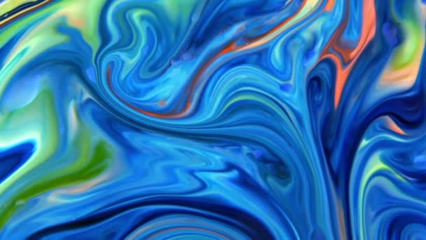 Abstrato Colorido Cor Tinta Líquido Pshychedelic Pintura Explosão Movimento — Vídeo de Stock