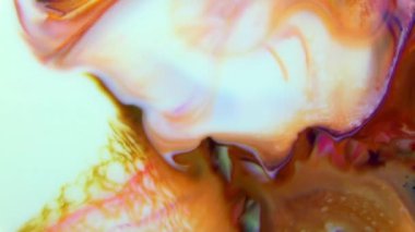 Soyut Organik Girdap, Ayrıntılı Yüzey Renkli Boyaları 'nda Sonsuz Gerçeküstü Hipnotize Etme.