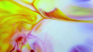 Soyut Organik Girdap, Ayrıntılı Yüzey Renkli Boyaları 'nda Sonsuz Gerçeküstü Hipnotize Etme.