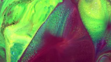 Soyut Organik Girdap, Ayrıntılı Yüzey Renkli Boyaları 'nda Sonsuz Gerçeküstü Hipnotize Etme.