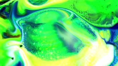 Soyut Organik Girdap, Ayrıntılı Yüzey Renkli Boyaları 'nda Sonsuz Gerçeküstü Hipnotize Etme.