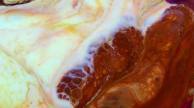 Soyut Organik Girdap, Ayrıntılı Yüzey Renkli Boyaları 'nda Sonsuz Gerçeküstü Hipnotize Etme.