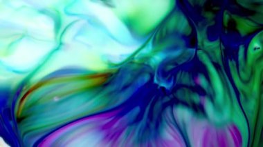 Soyut Organik Girdap, Ayrıntılı Yüzey Renkli Boyaları 'nda Sonsuz Gerçeküstü Hipnotize Etme.