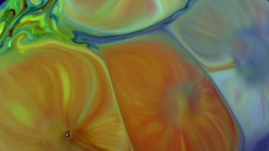 Soyut Organik Girdap, Ayrıntılı Yüzey Renkli Boyaları 'nda Sonsuz Gerçeküstü Hipnotize Etme.