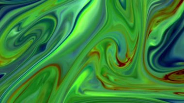 Soyut Organik Hipnotik Mürekkep Renkli Boya Yayılır