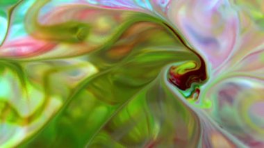 Soyut Organik Girdap, Ayrıntılı Yüzey Renkli Boyaları 'nda Sonsuz Gerçeküstü Hipnotize Etme.