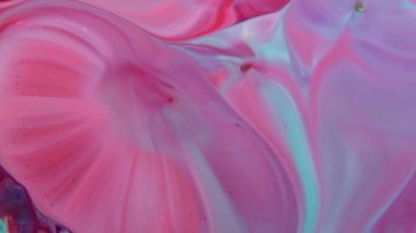 Soyut Organik Girdap, Ayrıntılı Yüzey Renkli Boyaları 'nda Sonsuz Gerçeküstü Hipnotize Etme.