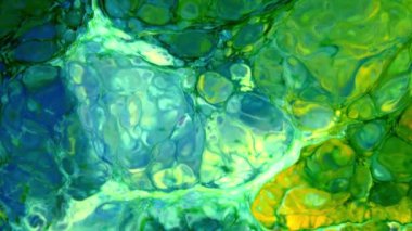 Soyut Organik Girdap, Ayrıntılı Yüzey Renkli Boyaları 'nda Sonsuz Gerçeküstü Hipnotize Etme.