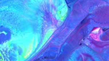 Soyut Organik Girdap, Ayrıntılı Yüzey Renkli Boyaları 'nda Sonsuz Gerçeküstü Hipnotize Etme.