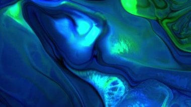 Soyut Organik Girdap, Ayrıntılı Yüzey Renkli Boyaları 'nda Sonsuz Gerçeküstü Hipnotize Etme.